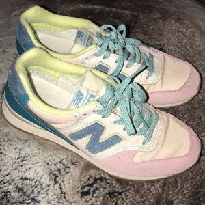 Retro suede pastel new balance sneakers